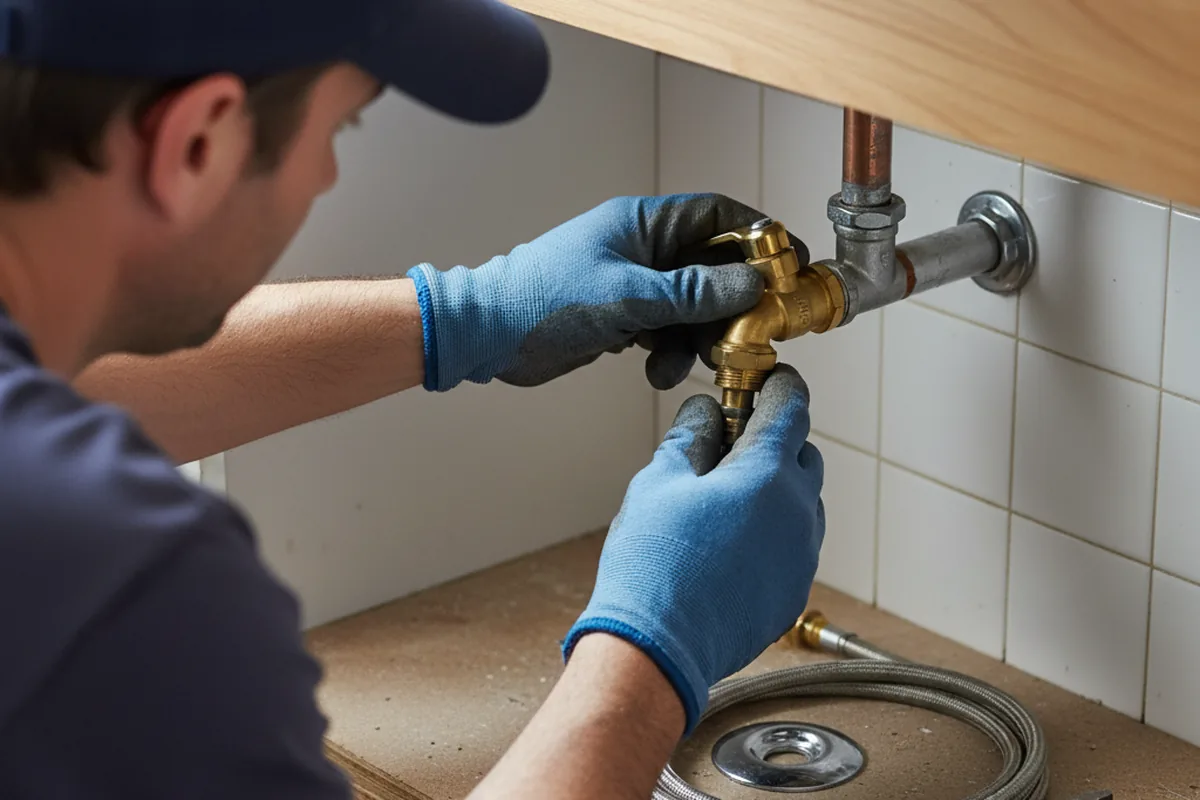 Shutoff valve and fitting work during Faucet and Fixture Repair in Sackets Harbor
